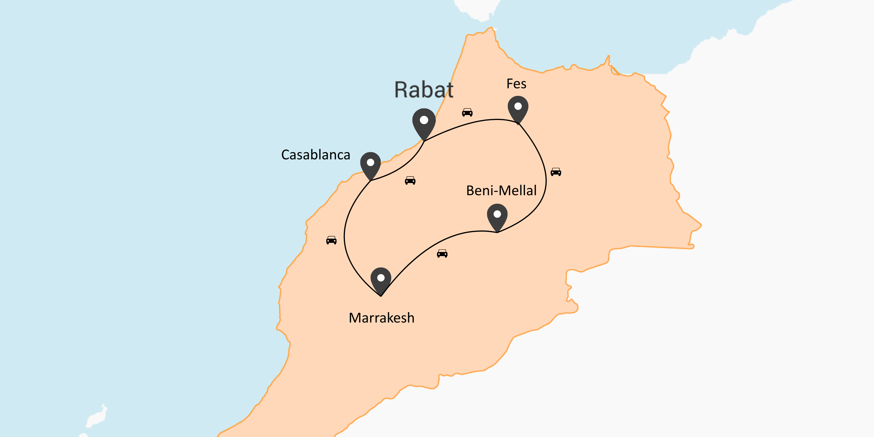 Ervaar Marokko's koningssteden in 9 dagen